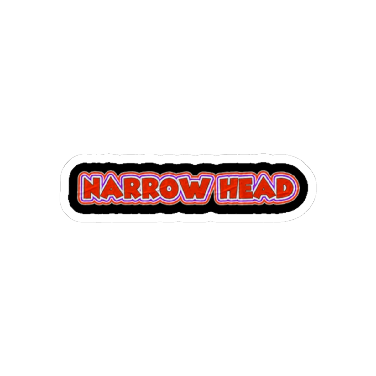 Narrow Head Red Sticker