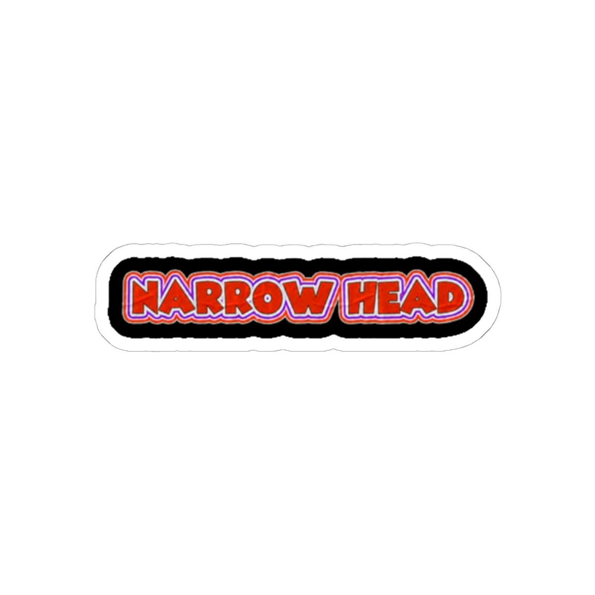 Narrow Head Red Sticker